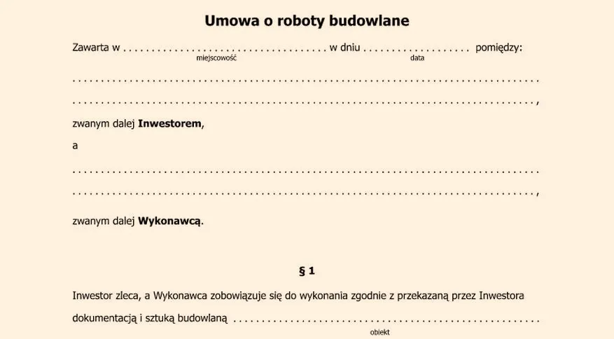 Jak przygotować umowę na budowę domu w formacie PDF?